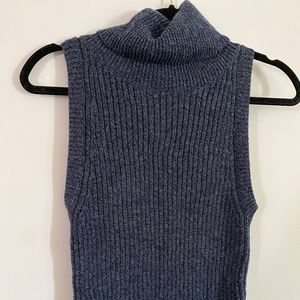 Abercrombie sleeveless turtleneck sweater
